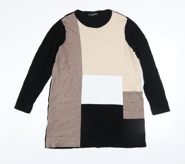 Bonmarche Women’s Multicoloured Size 16 Geometric Tunic Jumper