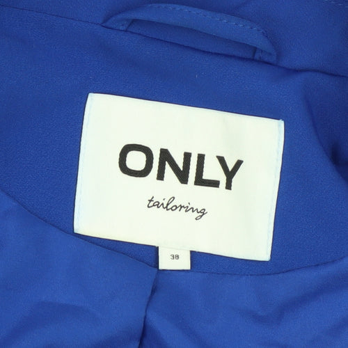ONLY Women’s Blue Tailored Blazer Size 12 Single-Breasted Jacket