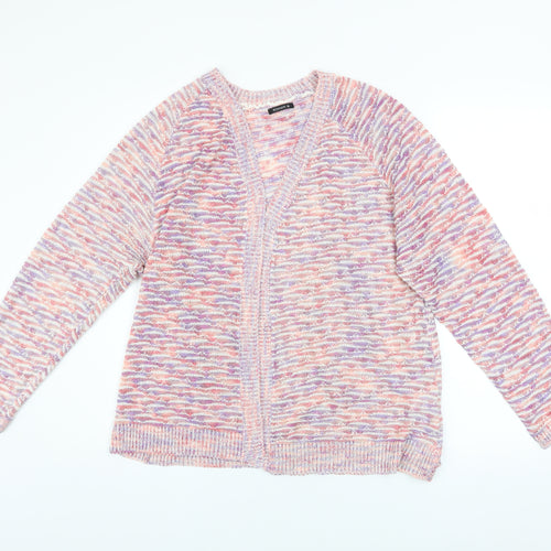 Roman Women’s Multicoloured Knit V-Neck Cardigan Size 16