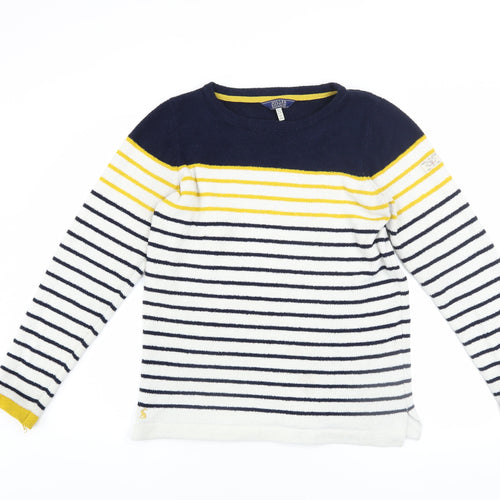 Joules Women’s Multicoloured Striped Pullover Jumper Size 10