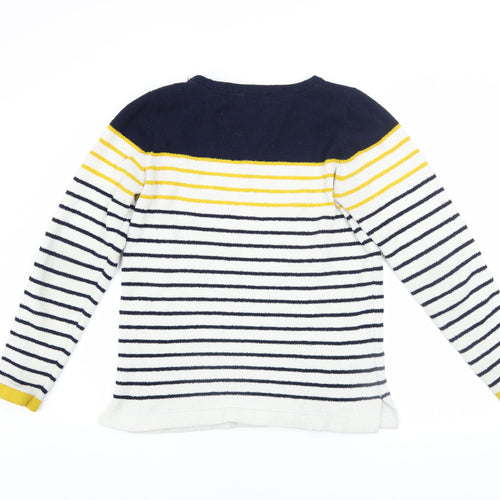 Joules Women’s Multicoloured Striped Pullover Jumper Size 10