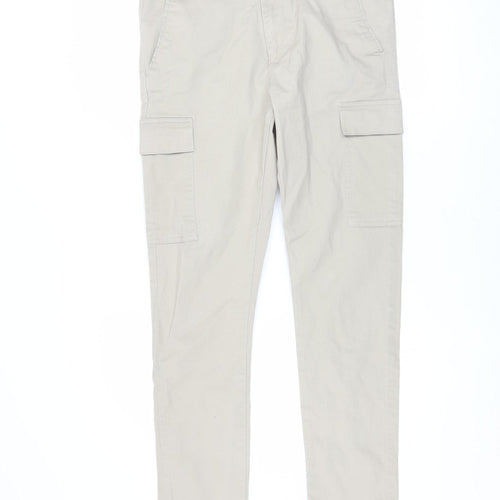 ASOS DESIGN Men's Beige Cargo Slim Fit Trousers W31 L32