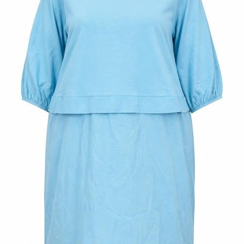 Carolyn Donnelly Women’s Blue XL Shift Dress with 3/4 Sleeves