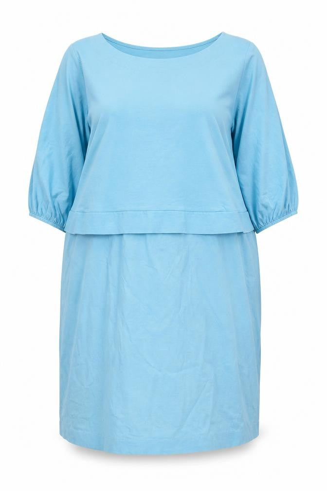 Carolyn Donnelly Women’s Blue XL Shift Dress with 3/4 Sleeves