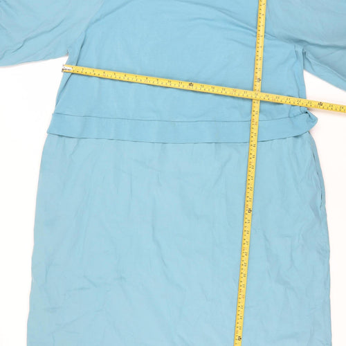 Carolyn Donnelly Women’s Blue XL Shift Dress with 3/4 Sleeves