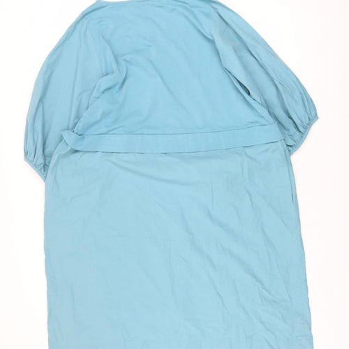Carolyn Donnelly Women’s Blue XL Shift Dress with 3/4 Sleeves