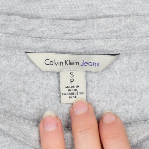 Calvin Klein Jeans Men's Grey Logo Crew Neck Sweatshirt Size S