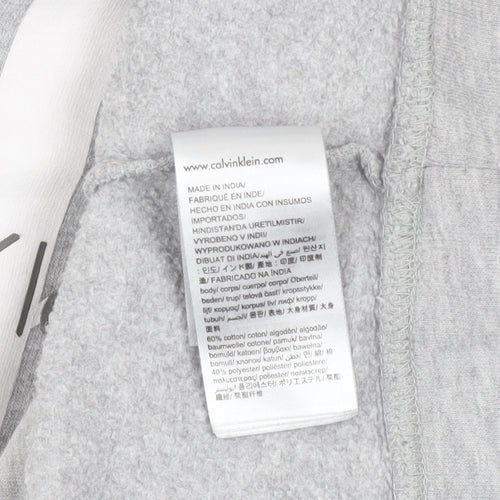 Calvin Klein Jeans Men's Grey Logo Crew Neck Sweatshirt Size S