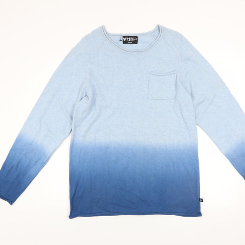 HSD Kirra Australia Men Blue Cotton Crew Neck Pullover Jumper Medium