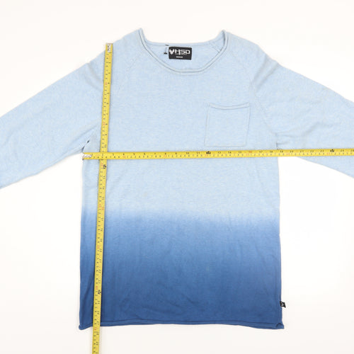 HSD Kirra Australia Men Blue Cotton Crew Neck Pullover Jumper Medium