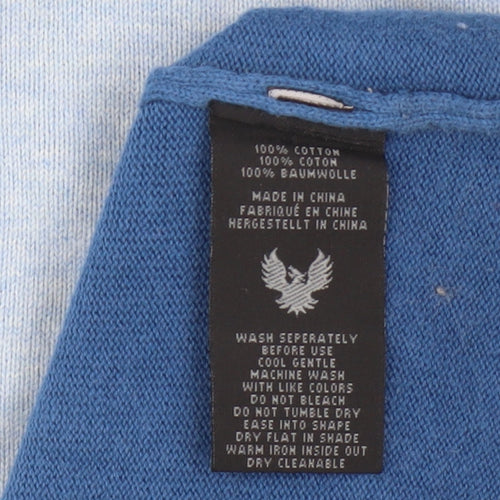 HSD Kirra Australia Men Blue Cotton Crew Neck Pullover Jumper Medium