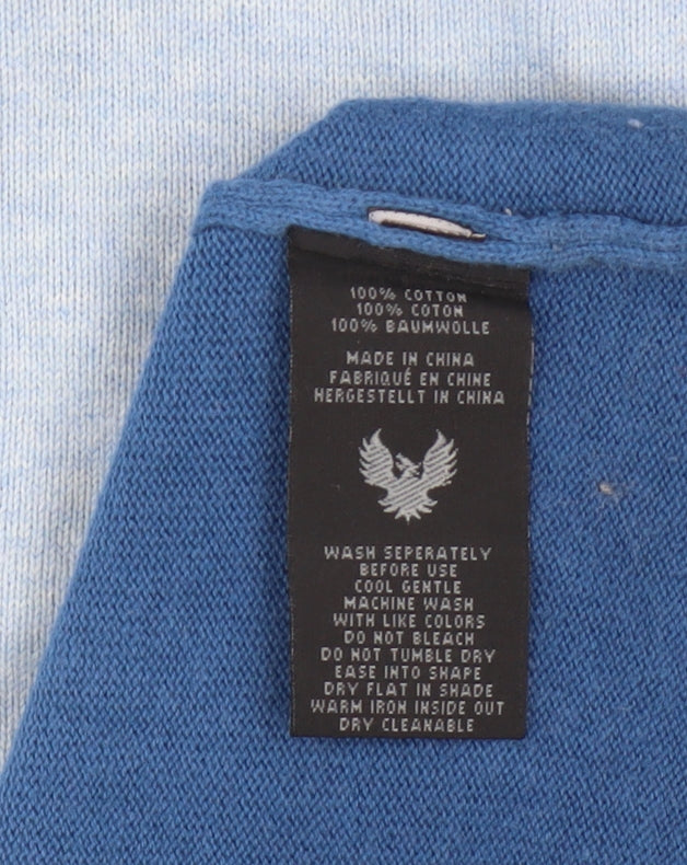 HSD Kirra Australia Men Blue Cotton Crew Neck Pullover Jumper Medium