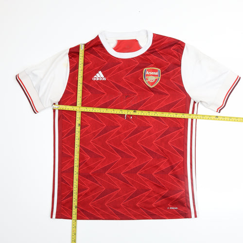 Adidas Arsenal Red White Men's M Short Sleeve Football Shirt