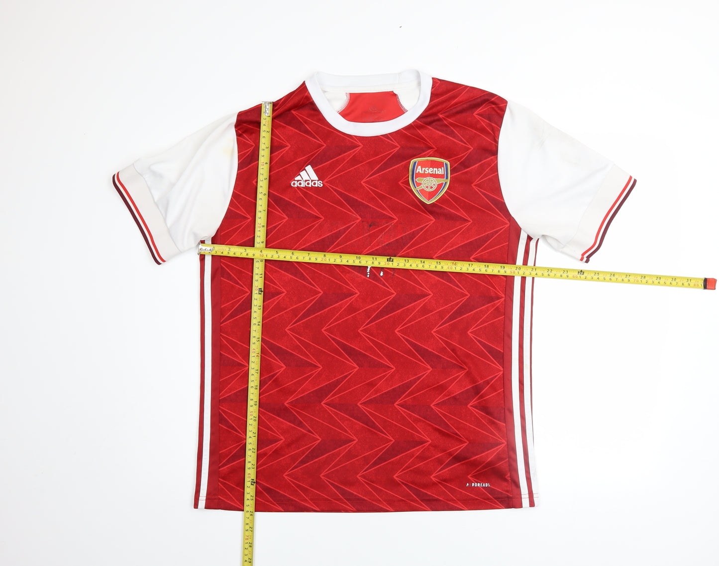 Adidas Arsenal Red White Men's M Short Sleeve Football Shirt