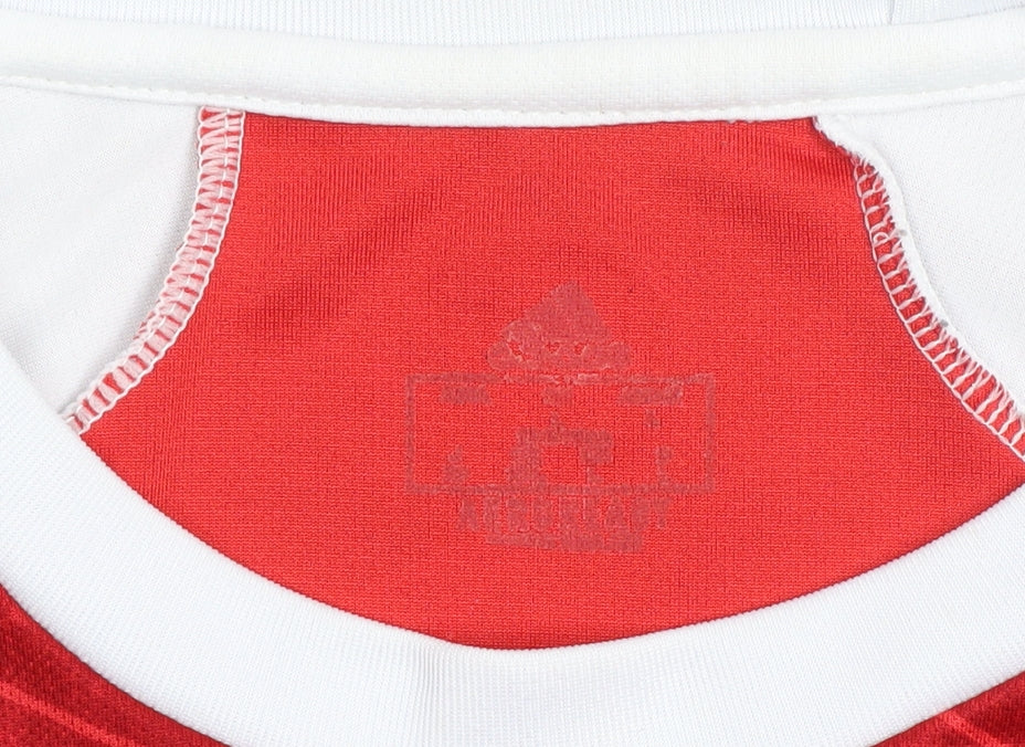 Adidas Arsenal Red White Men's M Short Sleeve Football Shirt