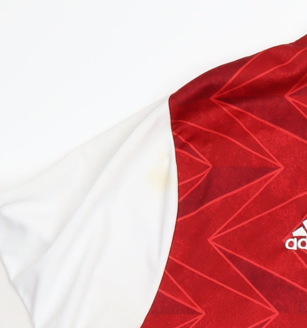 Adidas Arsenal Red White Men's M Short Sleeve Football Shirt