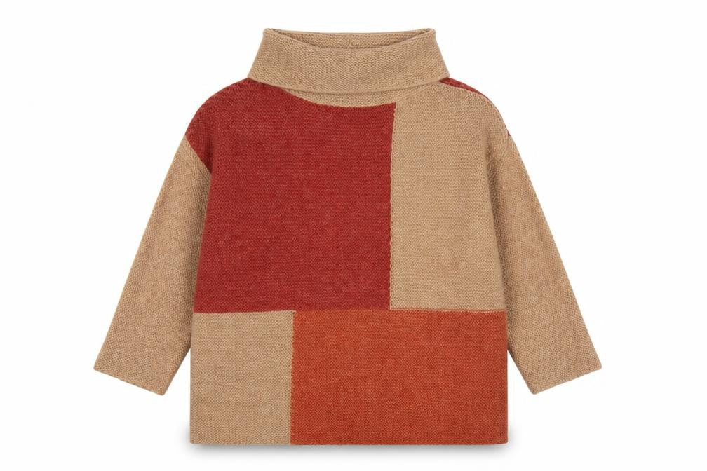 Isle Collection Women's Beige Roll Neck Chunky Knit Jumper L 18-20