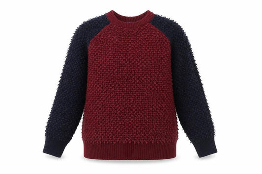 Front view of Next Women's Red Crew Neck Chunky-Knit Jumper, size 8