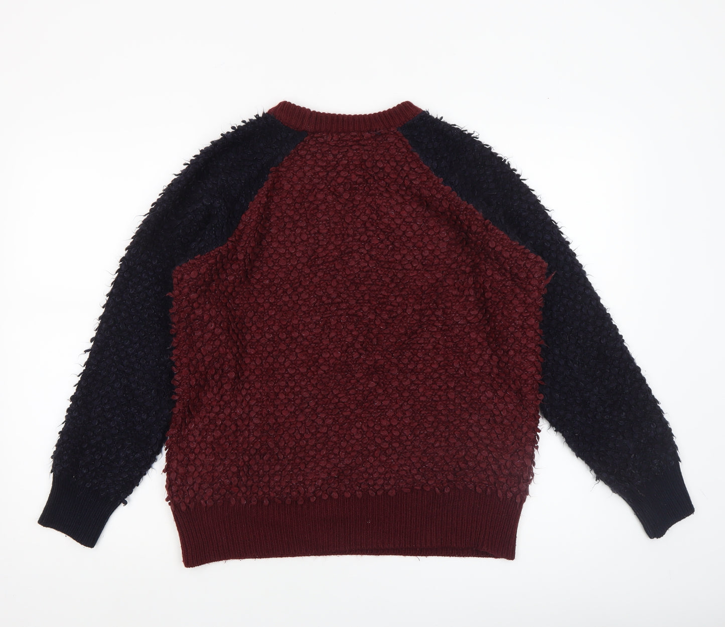 Next Women's Red Crew Neck Chunky-Knit Jumper Size 8