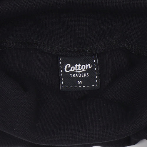 Cotton Traders Men's Black Roll Neck Long Sleeve Top Size M