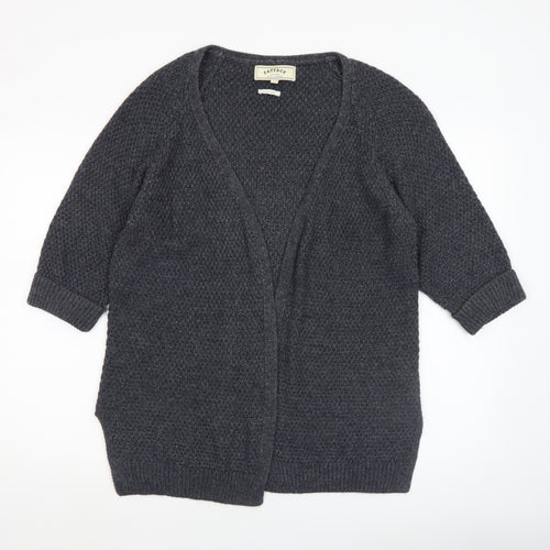 FatFace Women’s Grey Knit 3/4 Sleeve Open Cardigan Size 10