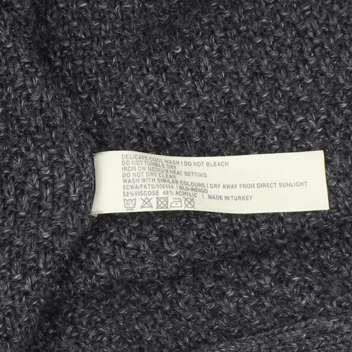 FatFace Women’s Grey Knit 3/4 Sleeve Open Cardigan Size 10