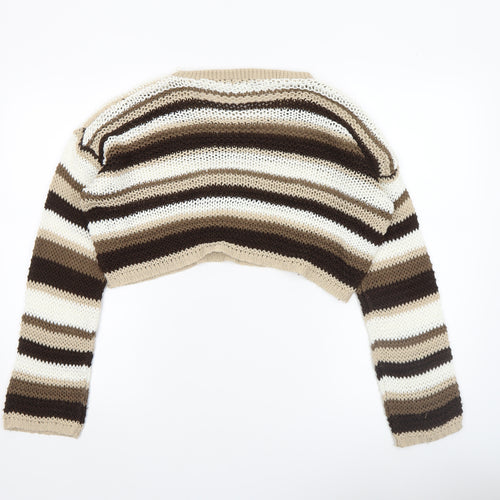 PrettyLittleThing Women’s Multicoloured Striped Knit Jumper Size S