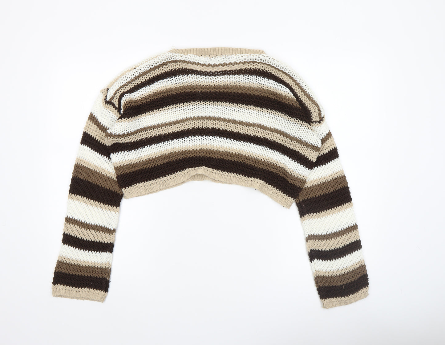 PrettyLittleThing Women’s Multicoloured Striped Knit Jumper Size S
