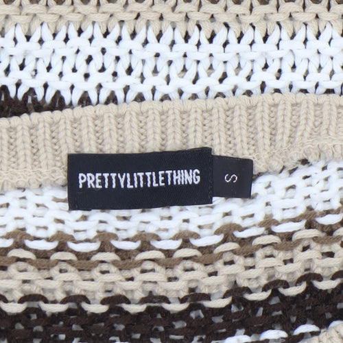 PrettyLittleThing Women’s Multicoloured Striped Knit Jumper Size S
