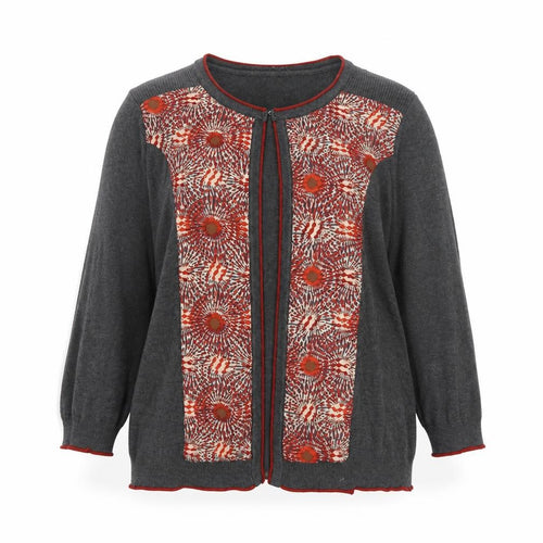 Marks and Spencer Per Una Women's Grey Floral Cardigan Size 14