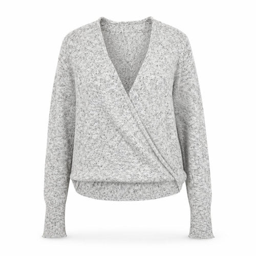 Abercrombie & Fitch Women’s Grey Knit Wrap Jumper Size S