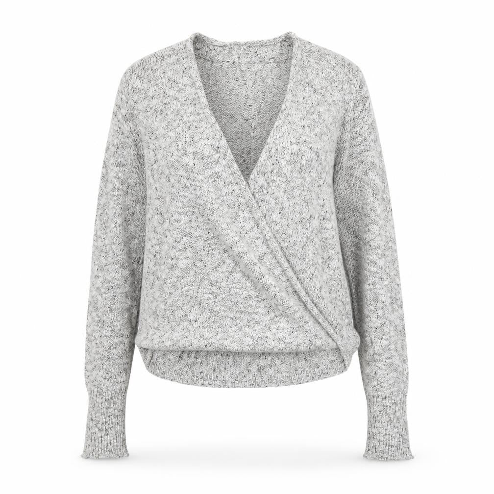 Abercrombie & Fitch Women’s Grey Knit Wrap Jumper Size S