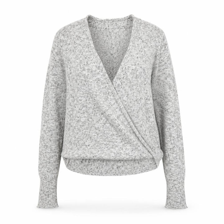 Abercrombie & Fitch Women’s Grey Knit Wrap Jumper Size S