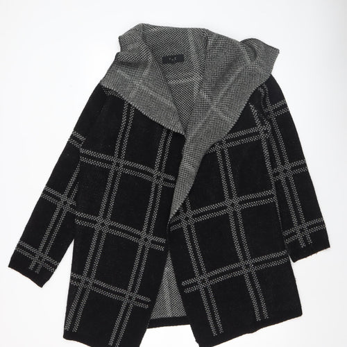 Next Women’s Black Check Knit Open Cardigan Medium