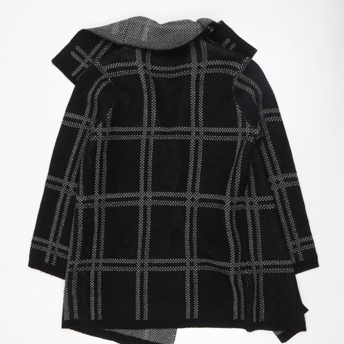 Next Women’s Black Check Knit Open Cardigan Medium