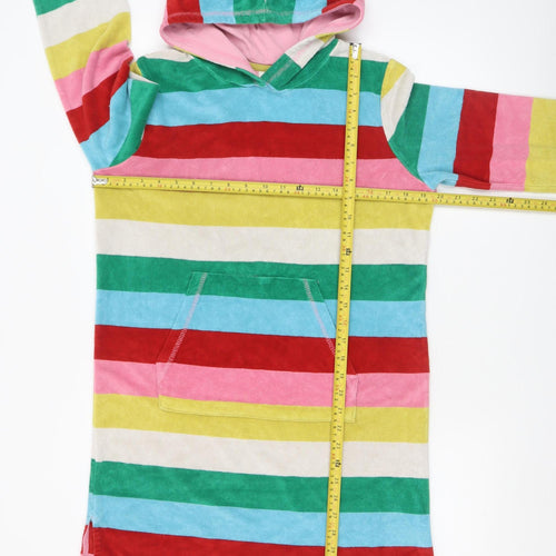 Boden Girls Multicoloured Hooded Terry Robe 13-14 Years Cotton Blend