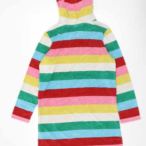 Boden Girls Multicoloured Hooded Terry Robe 13-14 Years Cotton Blend