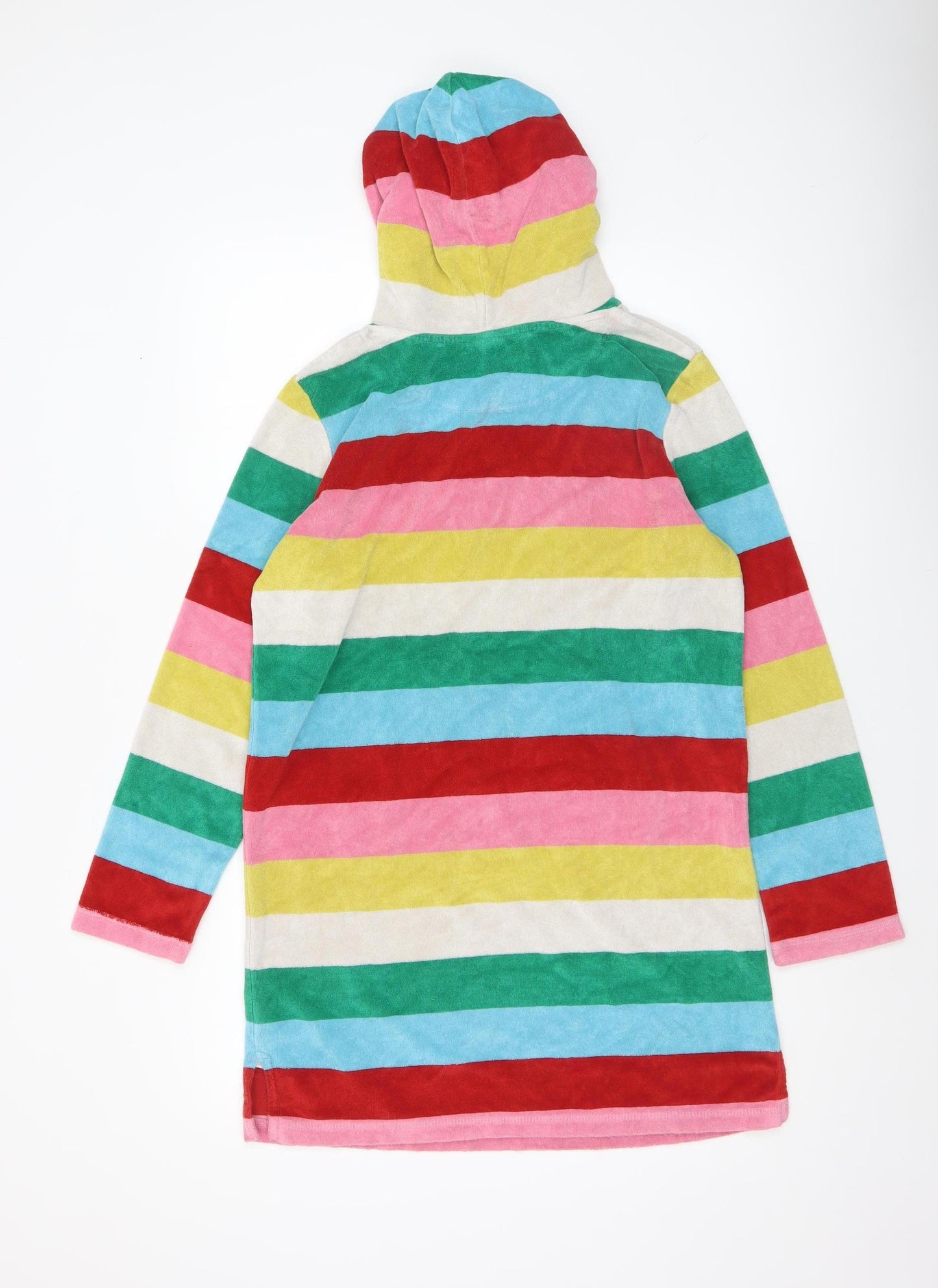 Boden Girls Multicoloured Hooded Terry Robe 13-14 Years Cotton Blend