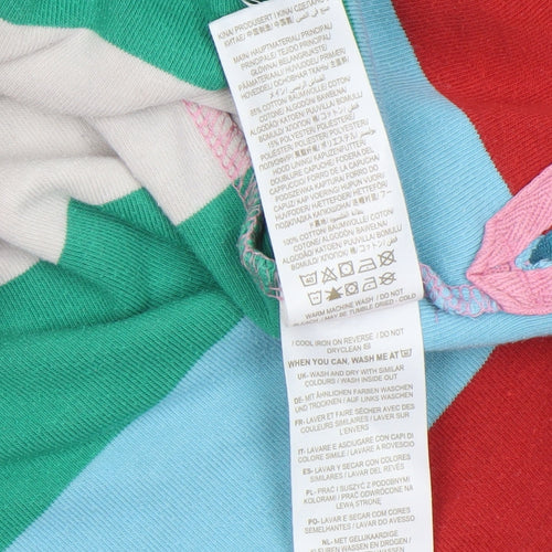 Boden Girls Multicoloured Hooded Terry Robe 13-14 Years Cotton Blend