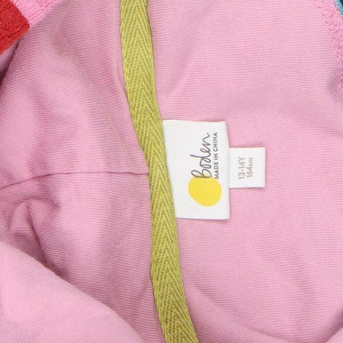 Boden Girls Multicoloured Hooded Terry Robe 13-14 Years Cotton Blend