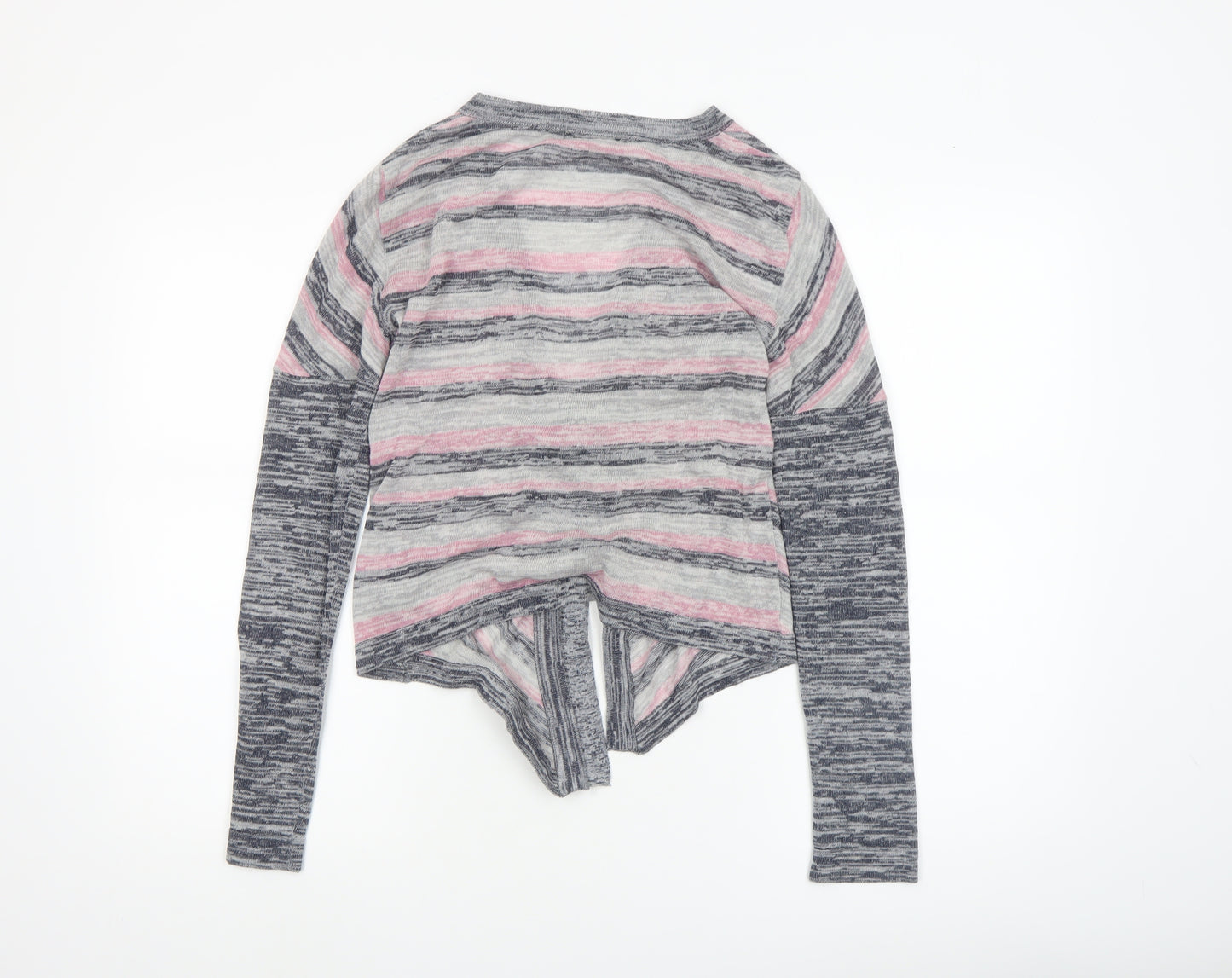 Big Star Women’s Multicoloured Striped Cardigan M Knit Belted V-Neck