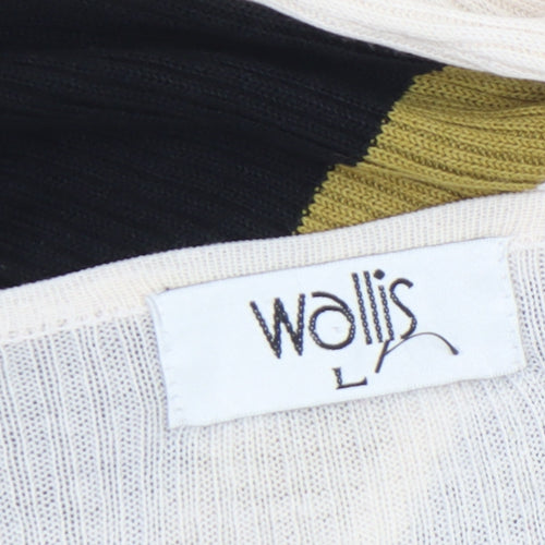 Wallis Women’s Multicoloured Striped Crew Neck Knit Jumper L