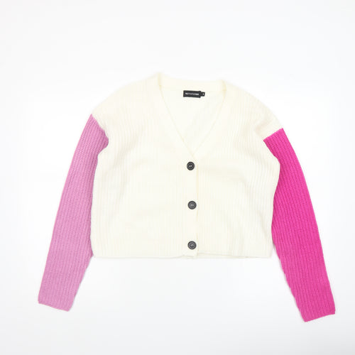 PrettyLittleThing Women’s Multicoloured Small V-Neck Cardigan