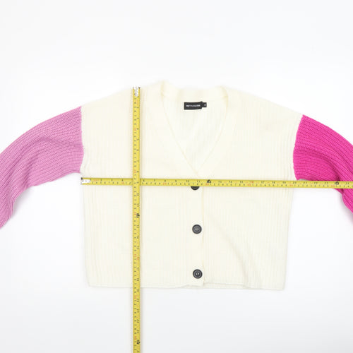 PrettyLittleThing Women’s Multicoloured Small V-Neck Cardigan