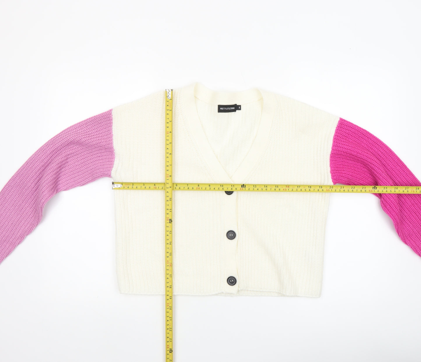 PrettyLittleThing Women’s Multicoloured Small V-Neck Cardigan