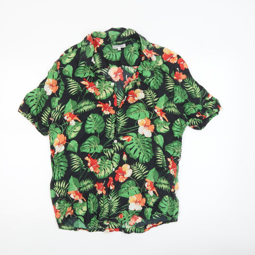 Porter + Ash Men's Multicoloured XL Hawaiian Floral Short Sleeve Shirt