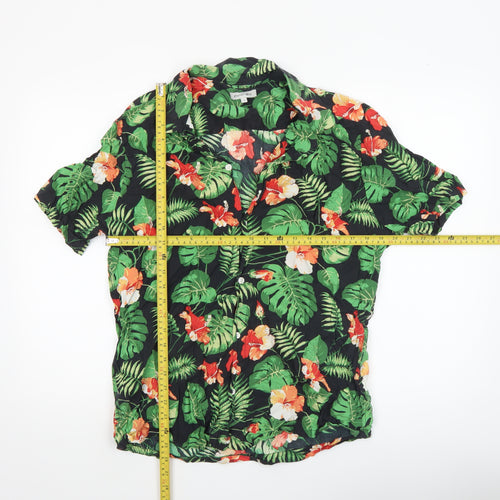 Porter + Ash Men's Multicoloured XL Hawaiian Floral Short Sleeve Shirt