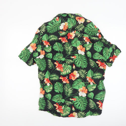 Porter + Ash Men's Multicoloured XL Hawaiian Floral Short Sleeve Shirt