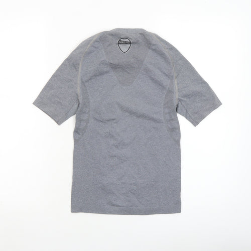 Nike Women’s Grey Seamless Dri-Fit Short Sleeve T-Shirt Size M
