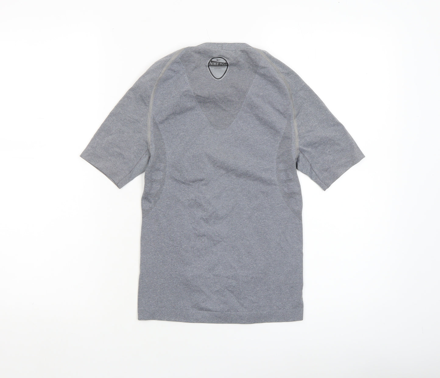Nike Women’s Grey Seamless Dri-Fit Short Sleeve T-Shirt Size M